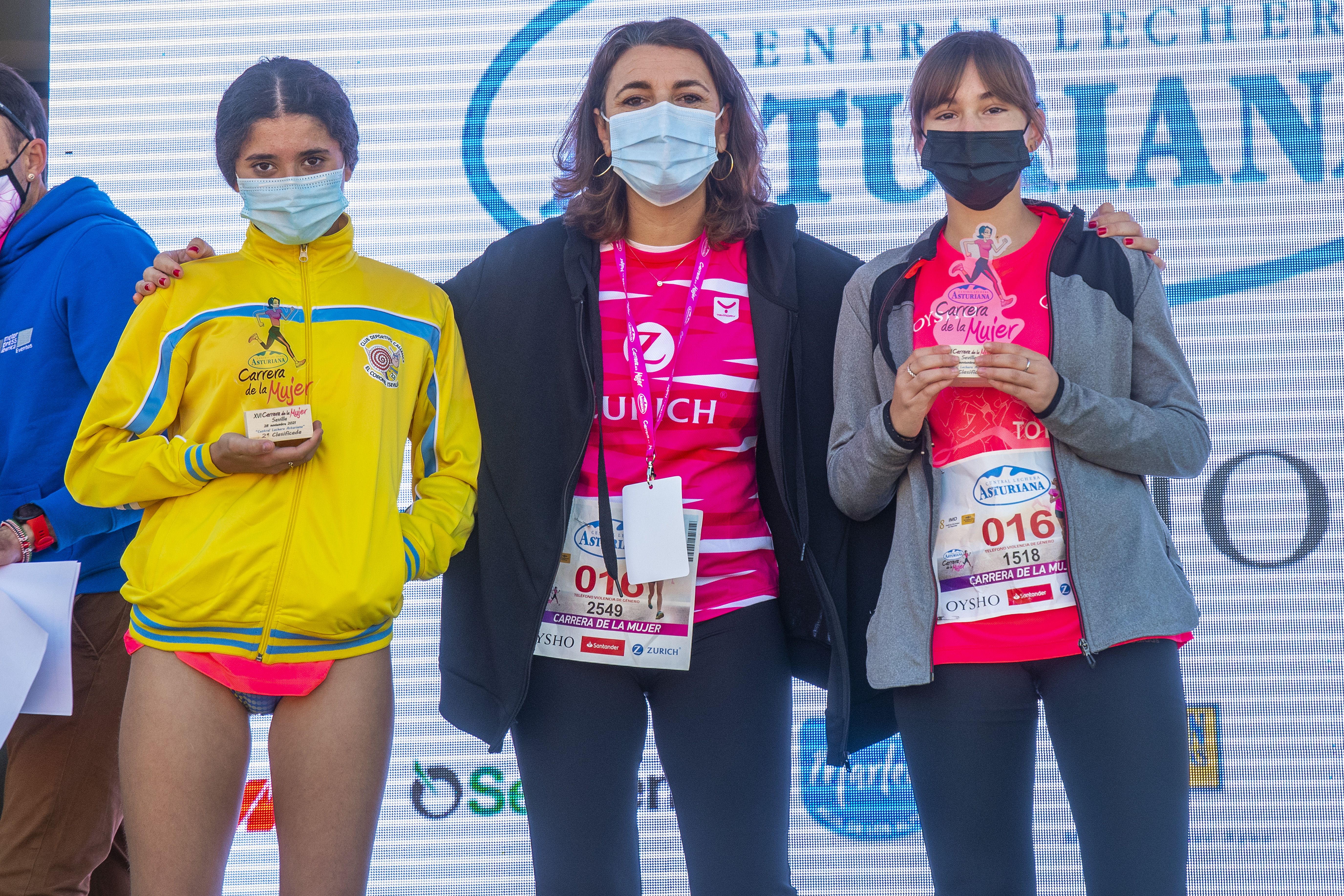 Las mejores fotos de la Carrera de la Mujer Central Lechera Asturiana Sevilla 2021 (CEREMONIAS DE PREMIACIÓN / GALERÍA 1)