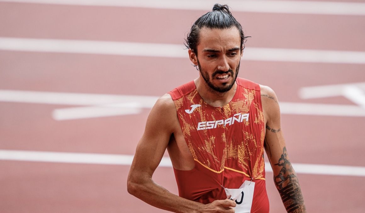 Fernando Carro en los Juegos Olímpicos de Tokio 2021, donde tuvo que retirarse por lesión. SPORTMEDIA.