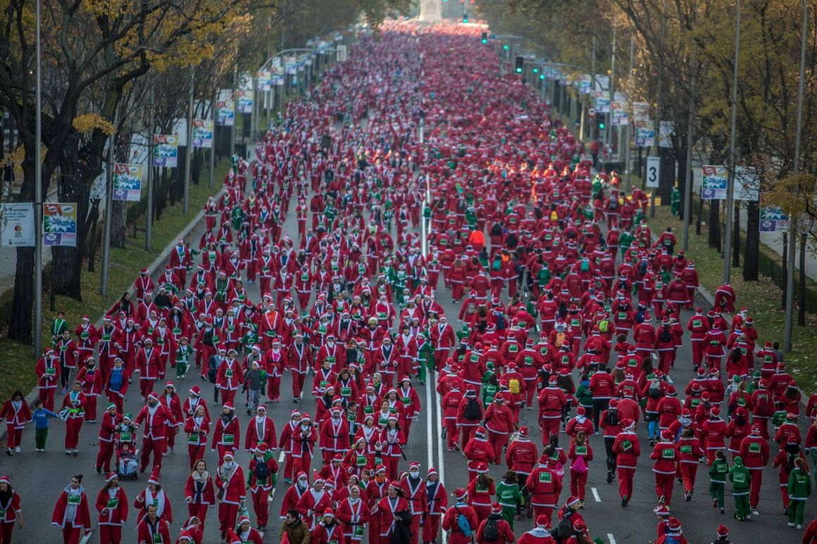 La Carrera de Papá Noel es una gran fiesta deportiva familiar