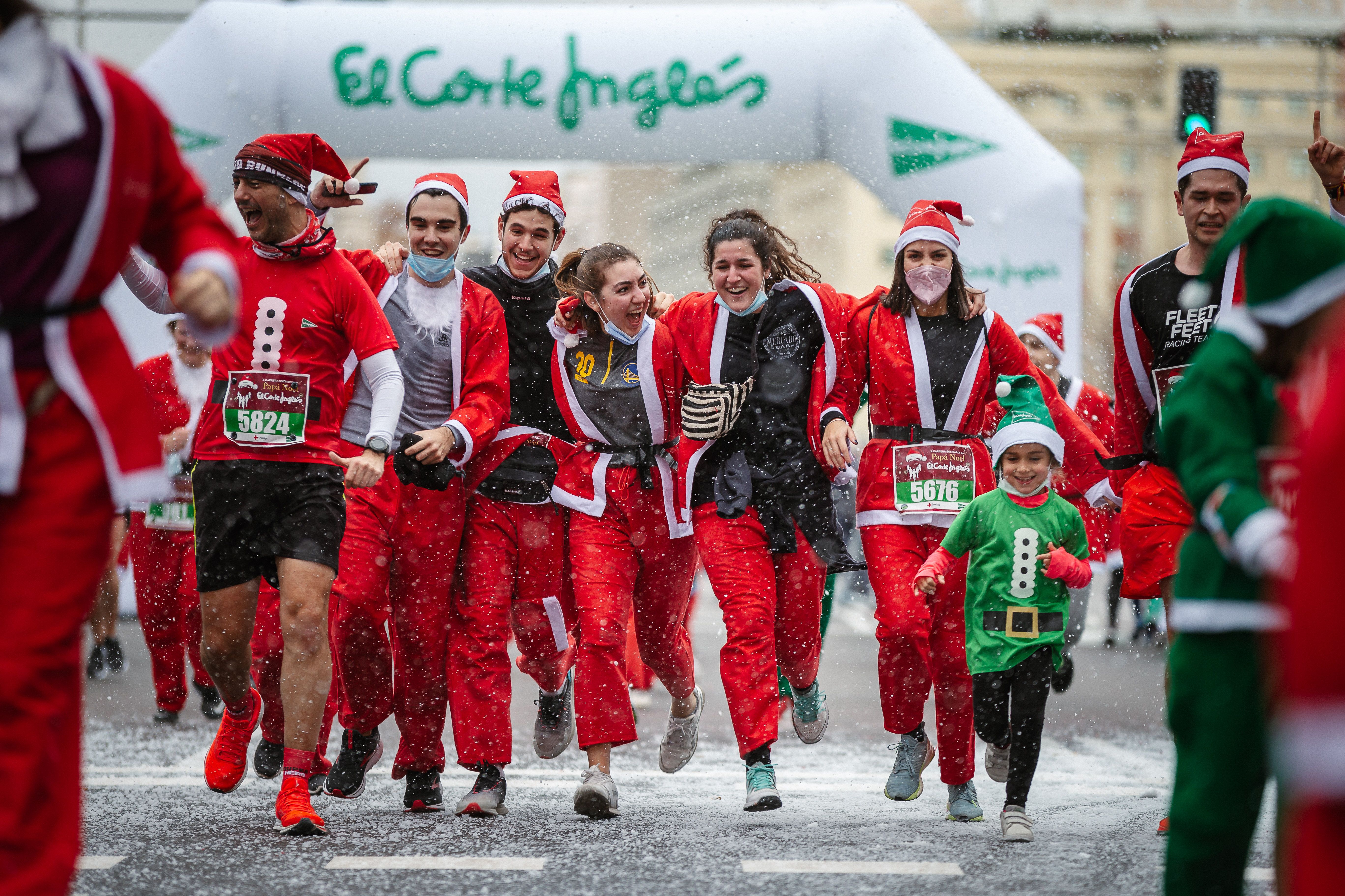 Las mejores fotos de la Carrera de Papá Noel El Corte Inglés