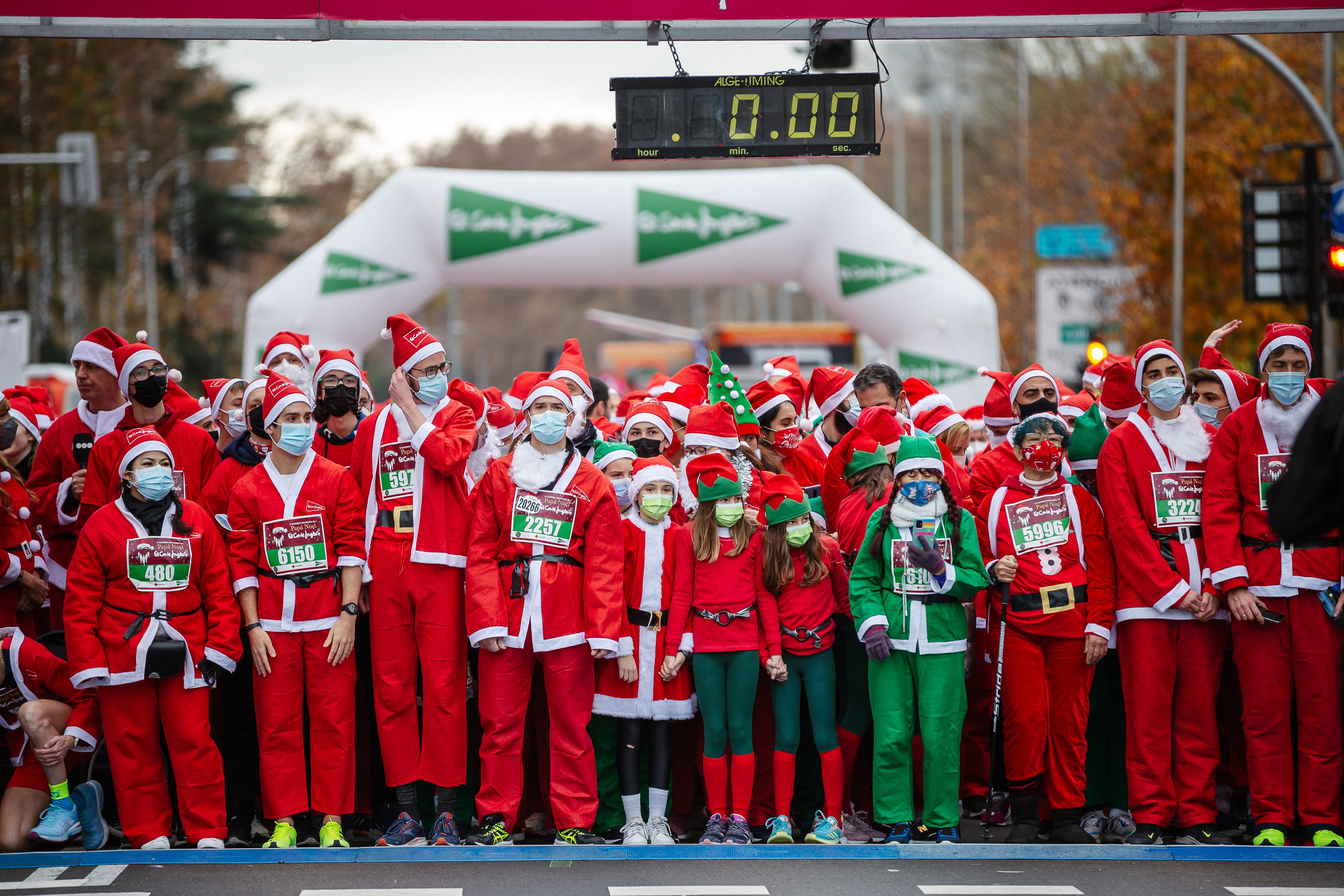 Las mejores fotos de la Carrera de Papá Noel El Corte Inglés