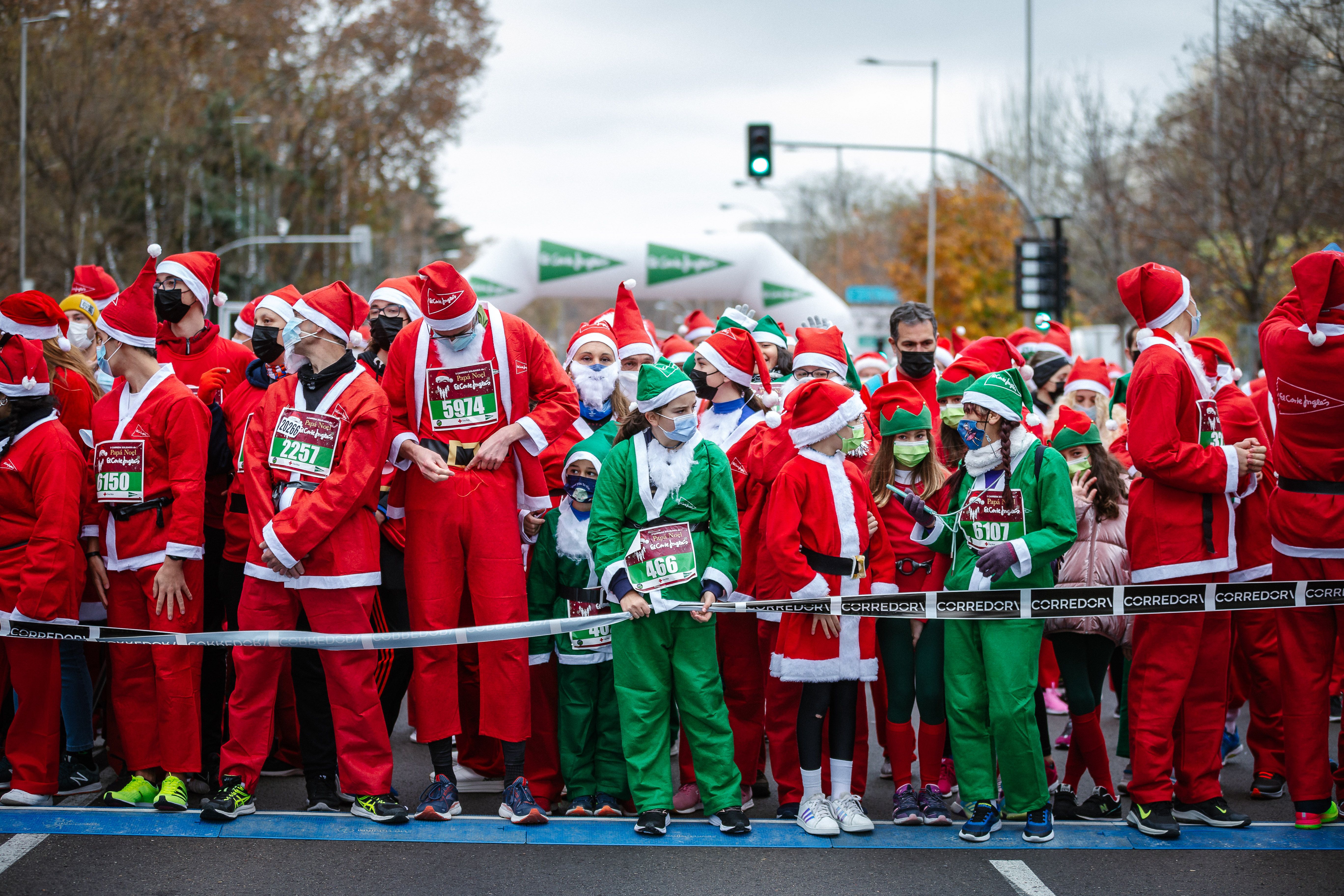 Las mejores fotos de la Carrera de Papá Noel El Corte Inglés