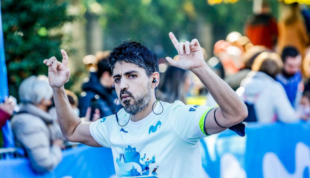 Emoción en la línea de meta de la última edición del Movistar Madrid Medio Maratón 