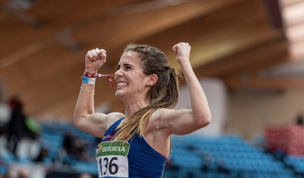 Marta García consiguió en 2021 su primer título nacional absoluto, fue en los 3000 metros en pista cubierta. SPORTMEDIA.