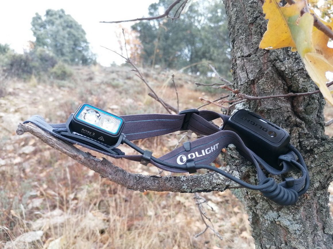 Frontal Olight Array 2 para practicar trail running