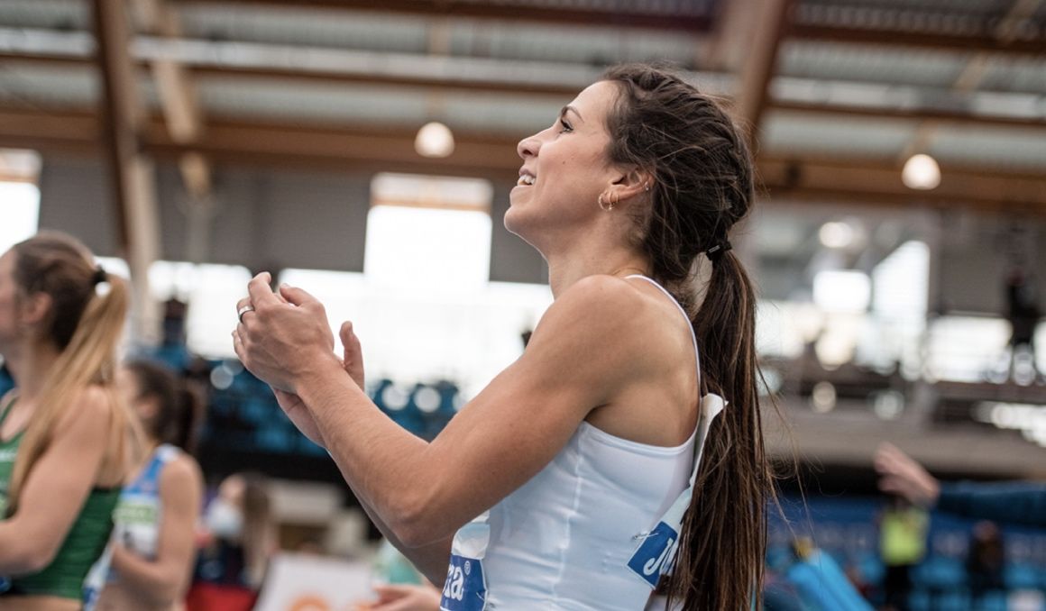 Maribel Pérez ha batido el récord de España de 60 metros en pista cubierta. SPORTMEDIA.