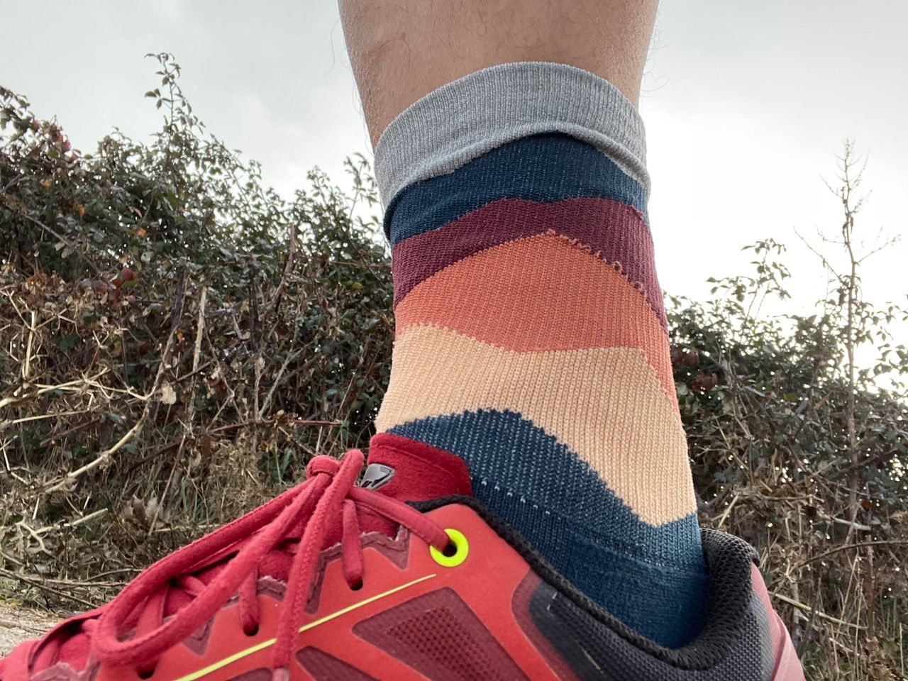 Una imagen de los FEETURES Elite Waves Light Cushion Mini Crew durante la prueba de producto. Una imagen de los FEETURES Elite Waves Light Cushion Mini Crew durante la prueba de producto.