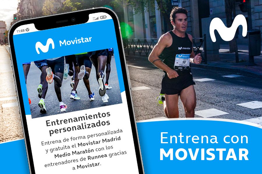 Entrena con Movistar y prepara el próximo Madrid Medio Maratón.