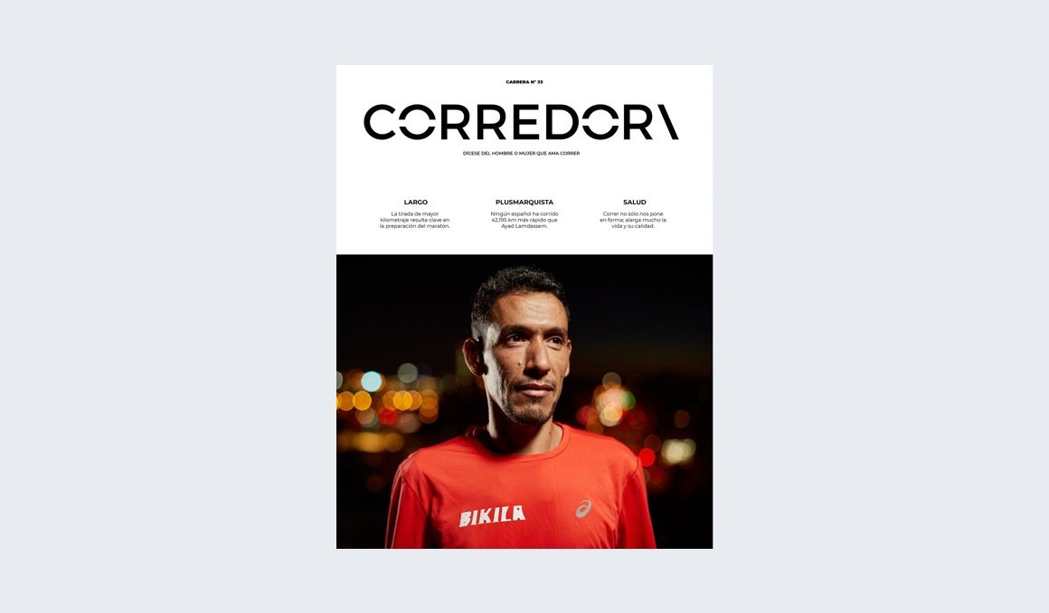 Ayad Lamdassem es el gran protagonista del número 33 de la revista Corredor. JAIME DE DIEGO.