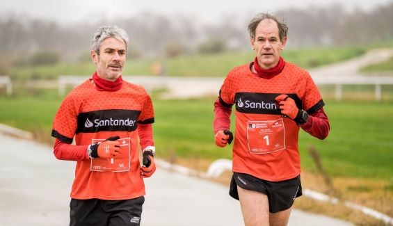 Martín Fiz y Abel Antón vuelven a Atenas 25 años después de la mano de Banco Santander