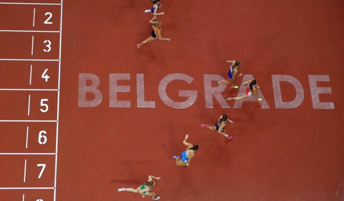 La pista de Belgrado acogerá el Campeonato del Mundo de atletismo en pista cubierta 2022. WORLD ATHLETICS.