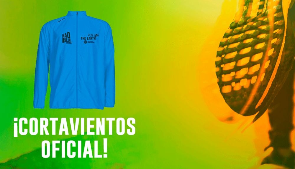Así es el precioso cortavientos que recibirás con la inscripción.