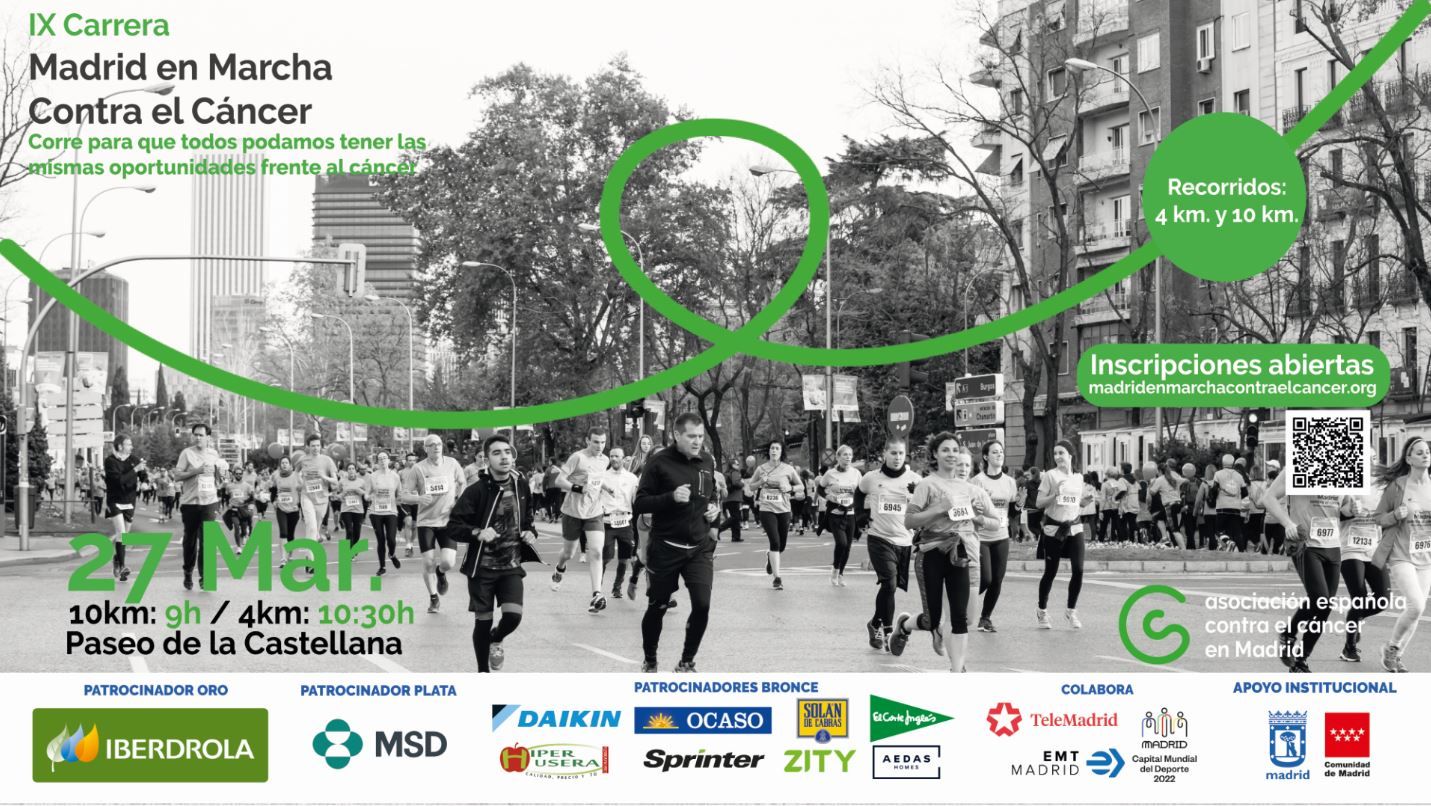 ¡Ya no queda nada para la IX Carrera Madrid Contra el Cáncer!