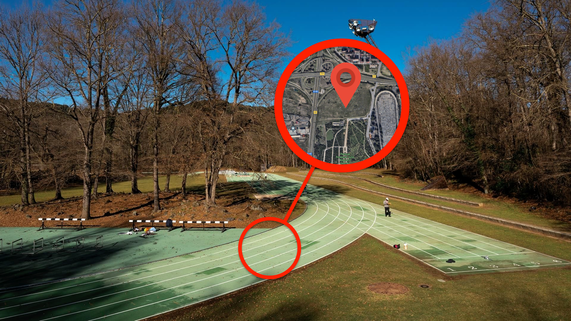 La pista de Olot será la inspiración de la nueva instalación en Madrid, ubicada en el distrito de Villaverde. EFE.