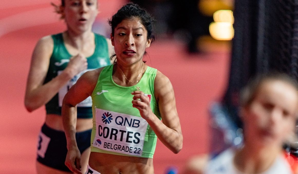 Alma Delia Cortés durante el Campeonato del Mundo de Belgrado. SPORTMEDIA.