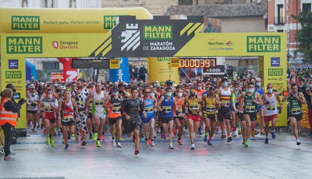 Salida del Maratón de Zaragoza 2021 Salida del Maratón de Zaragoza 2021