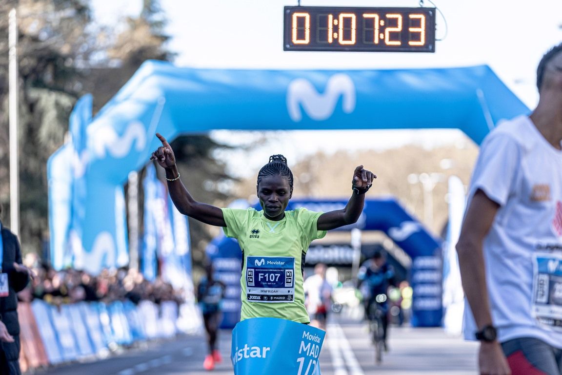 Nuevo récord femenino en la Movistar Madrid Medio Maratón