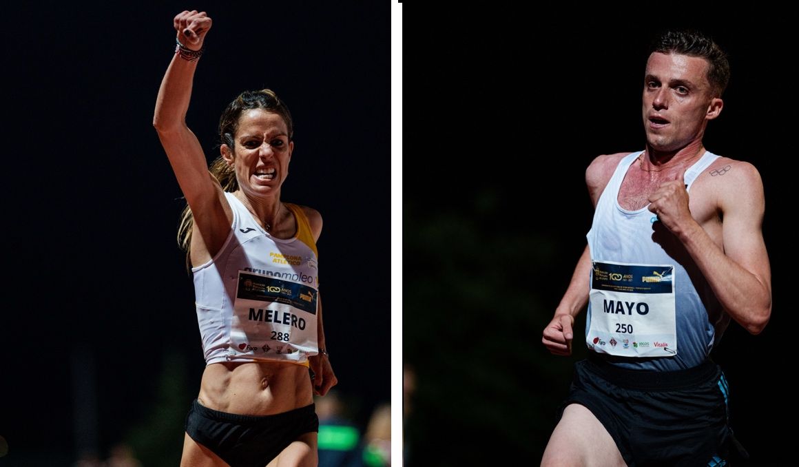 Maitane Melero y Carlos Mayo, nuevos campeones de España de 10.000 metros. SPORTMEDIA.