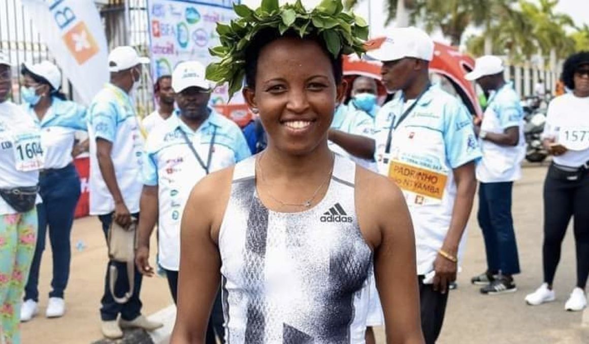 La atleta de Baréin nacida en Kenia Damaris Muthee Mutua.
