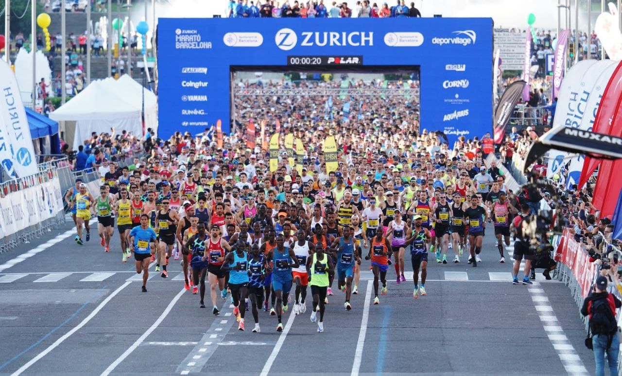 Una imagen de la salida del Zurich Marató de Barcelona 2022.