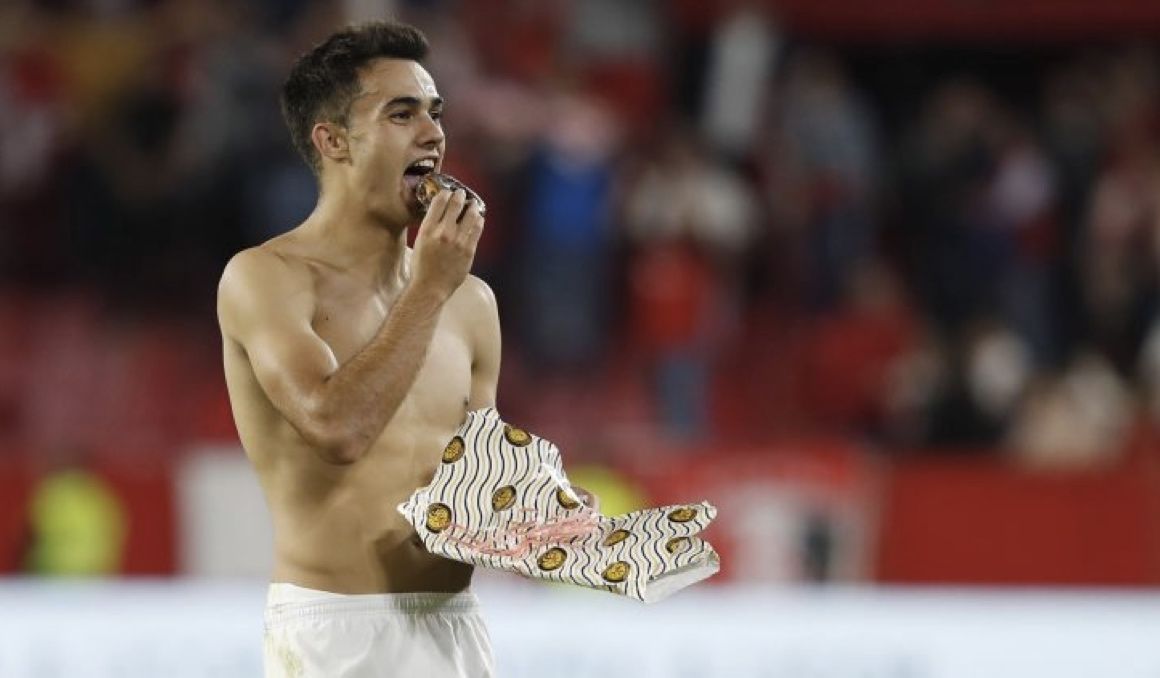 El futbolista del Sevilla Sergio Reguilón. Foto: EFE
