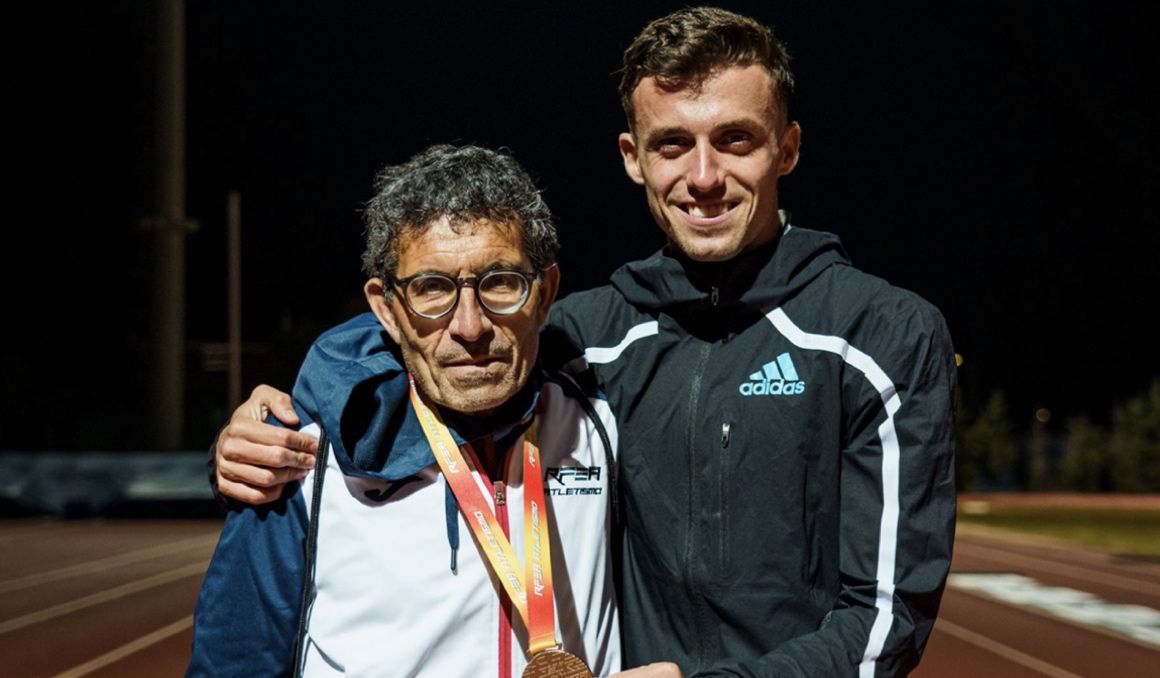 Carlos Mayo y Pepe Mareca en el pasado Campeonato de España de 10.000 metros celebrado en Faro. SPORTMEDIA.