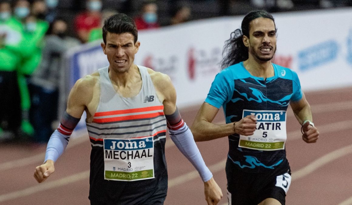 Adel Mechaal y Mo Katir protagonizarán un doble duelo en el Campeonato de España de Nerka, pues están inscritos en 1.500 y 5.000 metros. SPORTMEDIA.