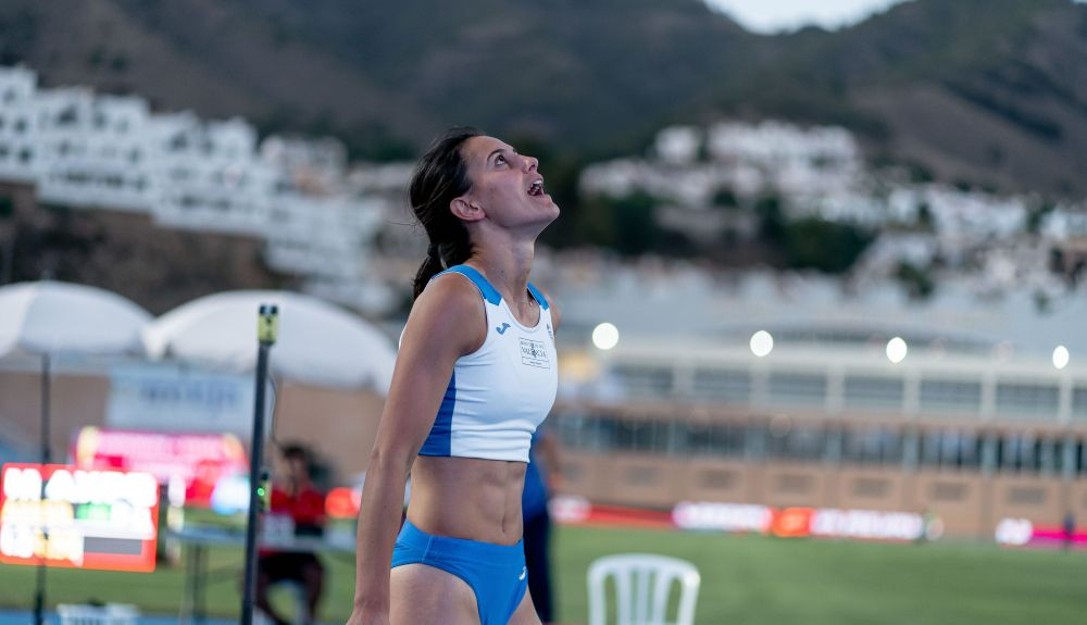Malen Ruiz de Azua, subcampeona de España de salto con pértiga Malen Ruiz de Azua, subcampeona de España de salto con pértiga