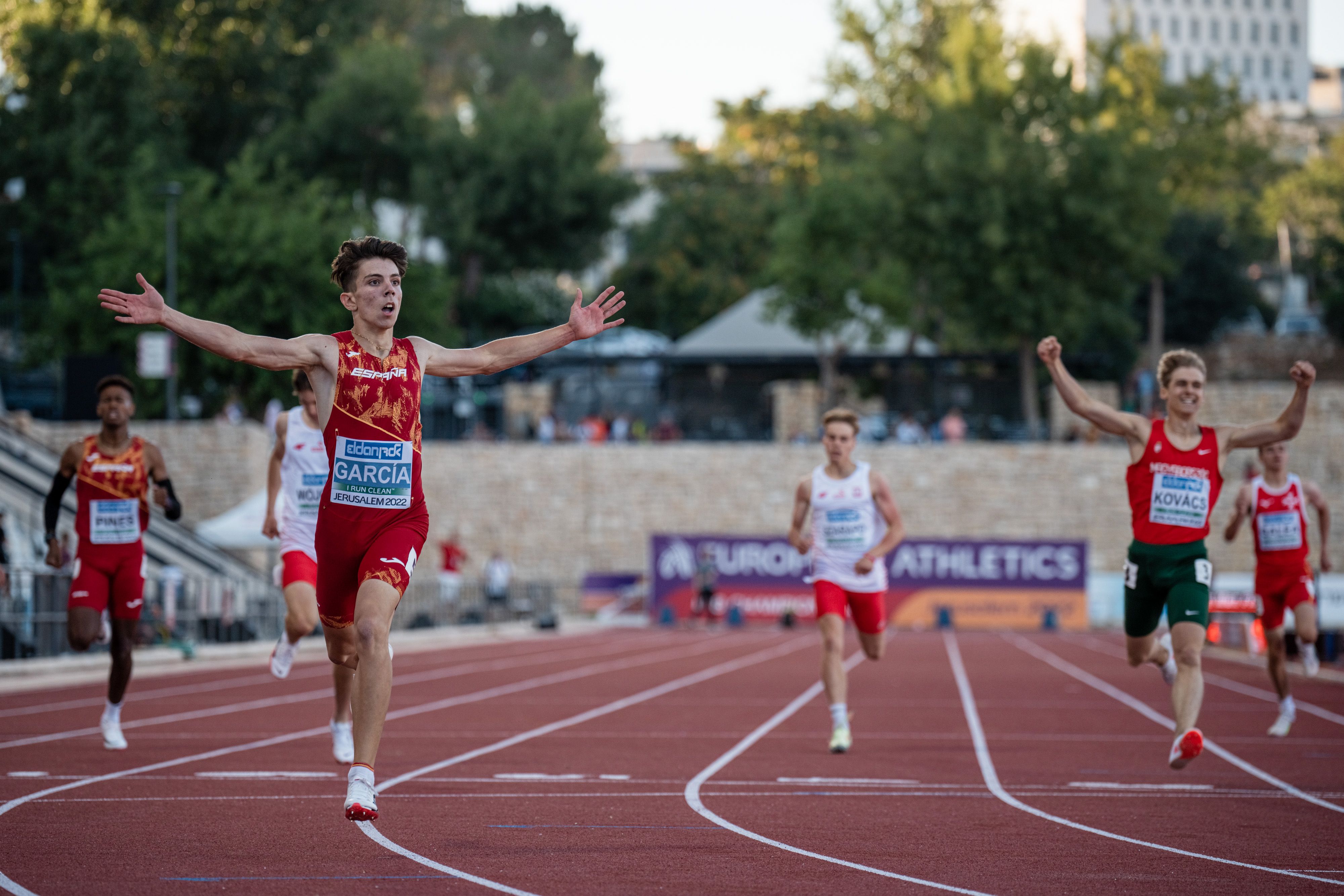 El momento en el que García Zurita es consciente de la barbaridad realizada en el Europeo de Jerusalén. SPORTMEDIA.