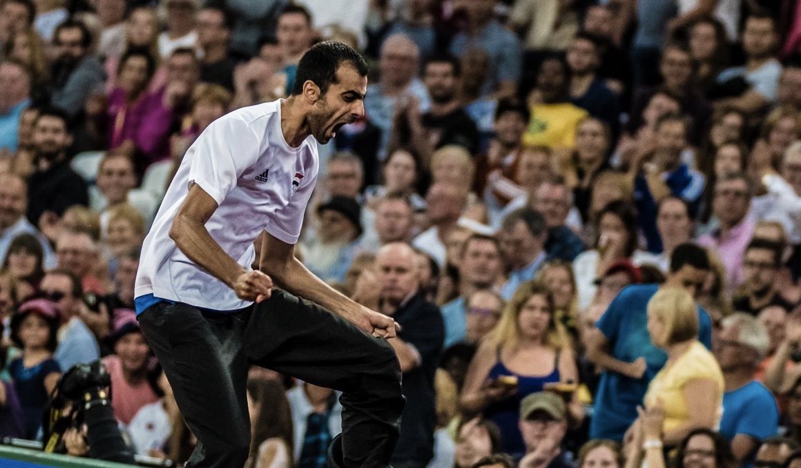 El sirio Majd Eddin Ghazal en el Campeonato del Mundo de Londres 2017 donde consiguió la medalla de bronce. SPORTMEDIA.