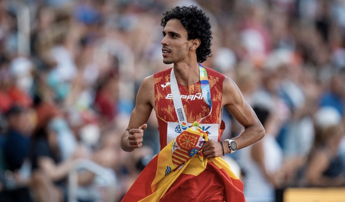 Mo Katir, bronce en el Mundial de Eugene, representa la España mestiza del siglo XXI. SPORTMEDIA.
