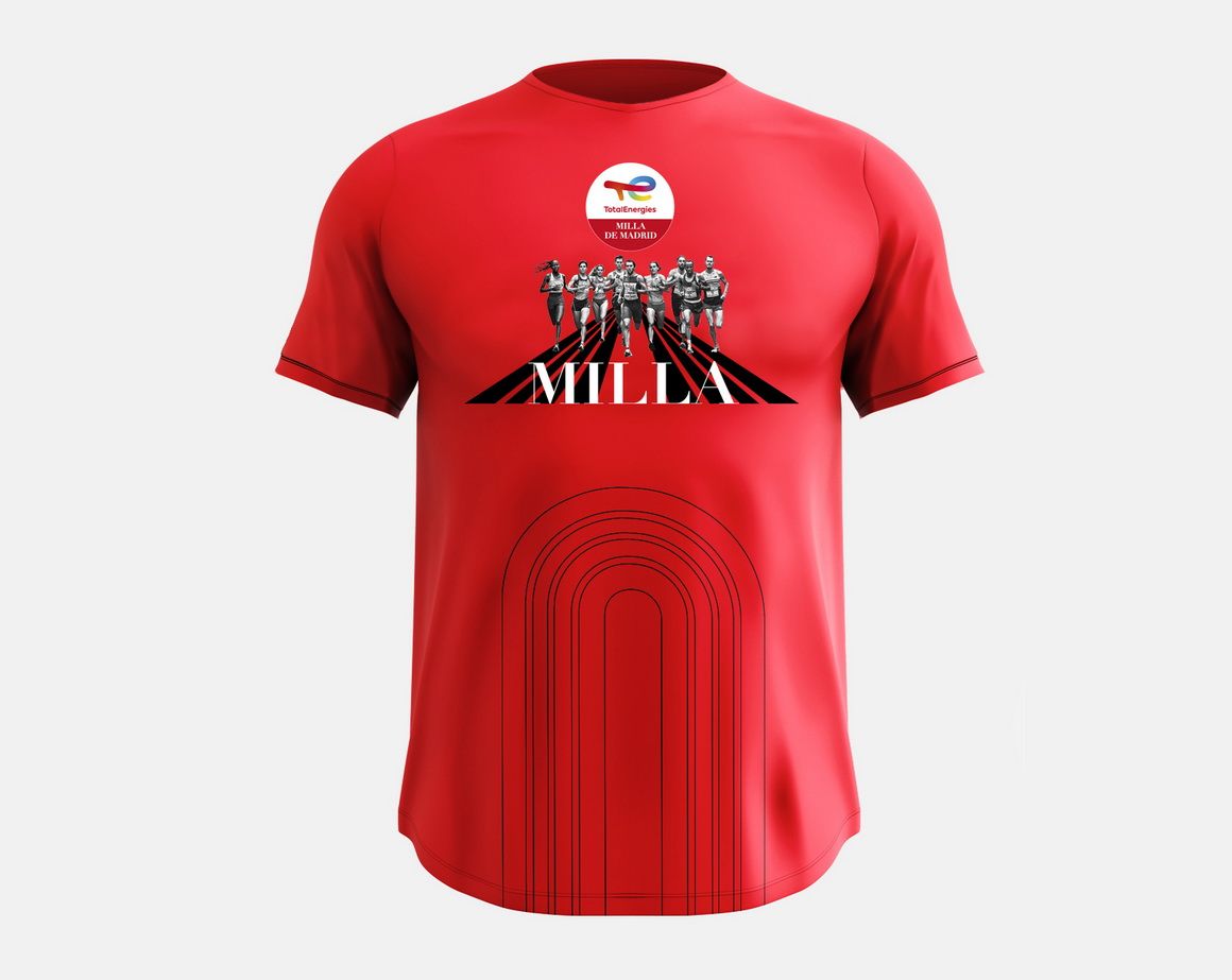 Así es la camiseta de TotalEnergies Milla de Madrid 2022