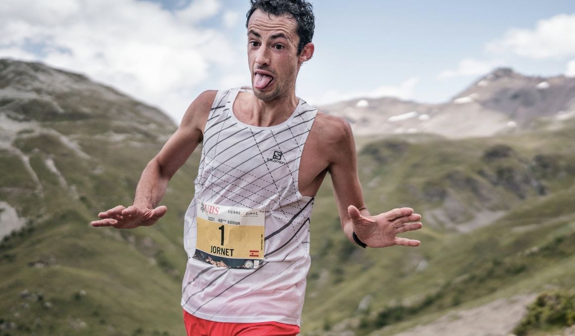 Kilian Jornet en la última edición de Sierre Zinal, todavía vistiendo Salomon. JORDI SARAGOSSA:GTS.