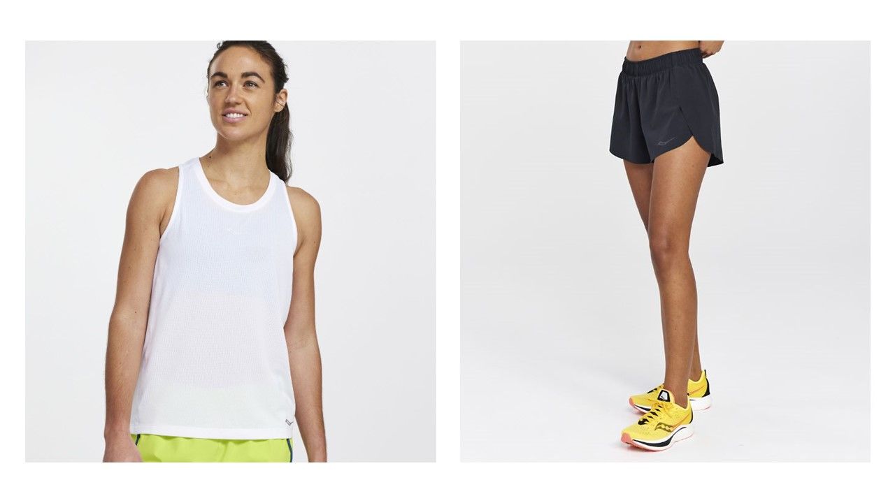 Camiseta y short de running Saucony