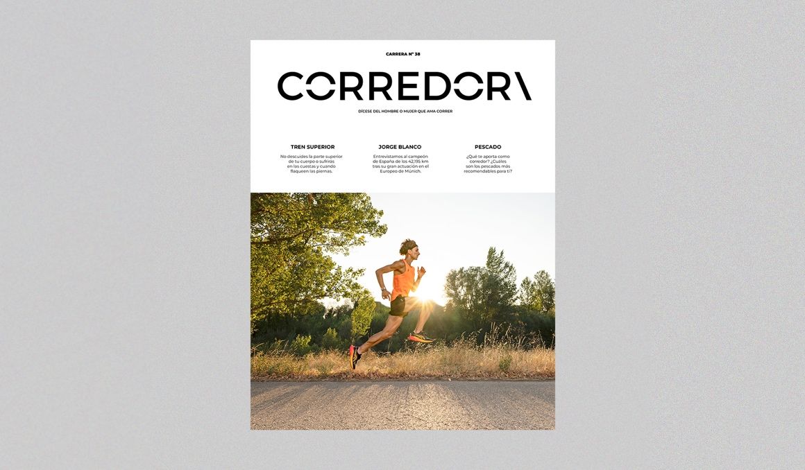 Así es la portada del número 38 de la revista Corredor con Jorge Blanco en ella. VSM PHOTOEVENTS.