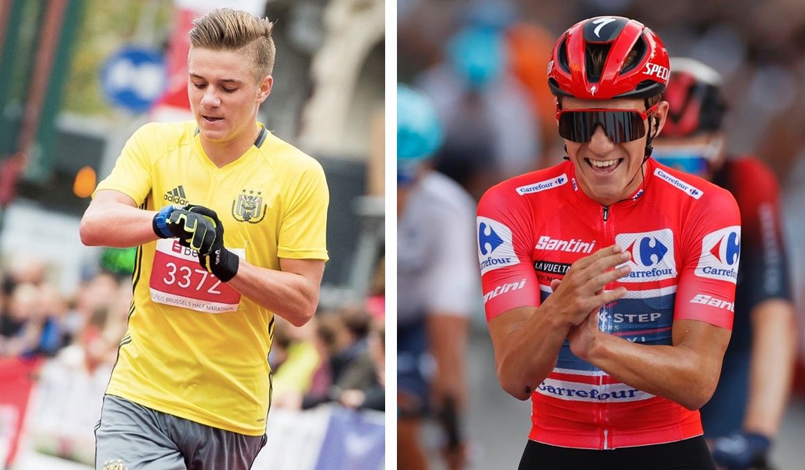 Remco Evenepoel, el ciclista de moda, tiene un pasado como corredor. EFE.