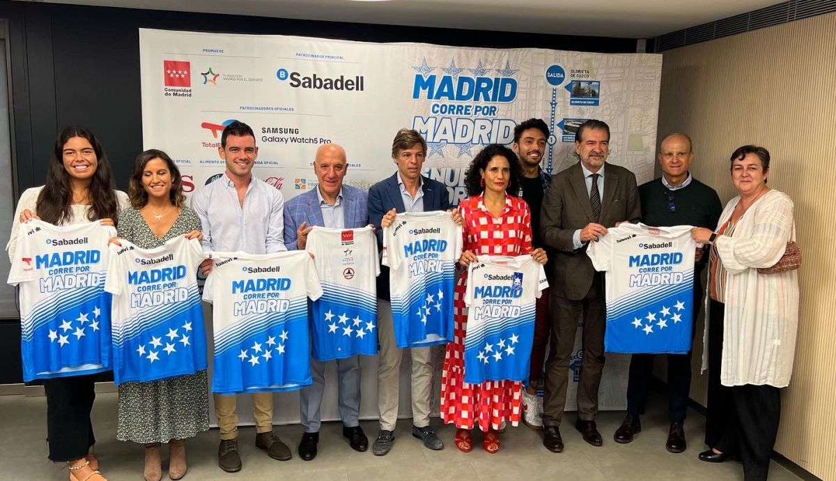 Organizadores, autoridades, patrocinadores y atletas que estuvieron en la presentación oficial de Madrid Corre por Madrid. Organizadores, autoridades, patrocinadores y atletas que estuvieron en la presentación oficial de Madrid Corre por Madrid.