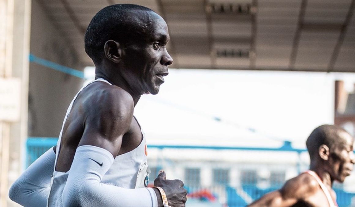 Eliud Kipchoge el día que batió el récord del mundo de maratón en Berlín, en 2018. NN RUNNING TEAM.