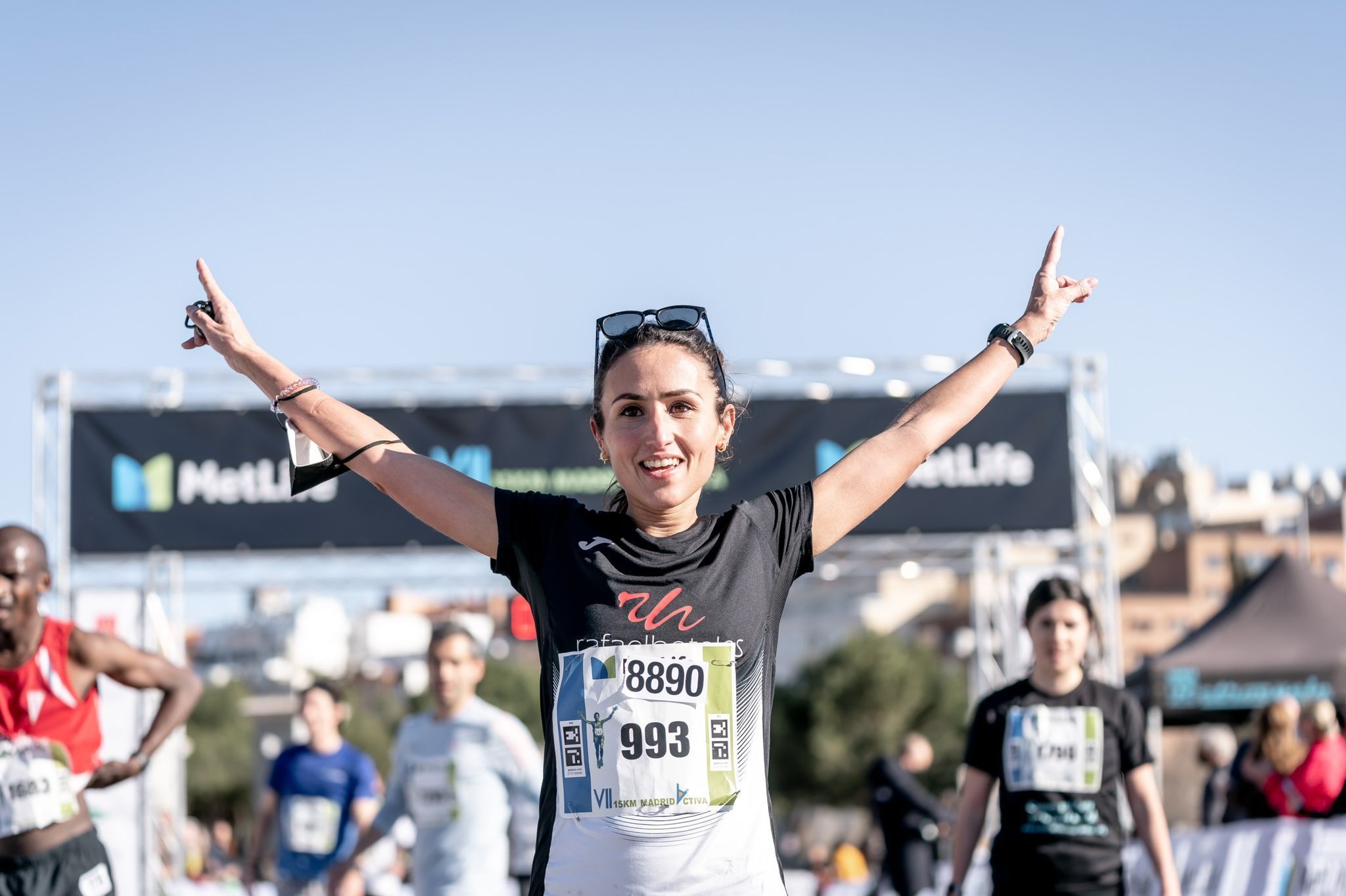 Una imagen de una corredora en la última edición del Metlife 15k Madrid. VSM PHOTOEVENTS.