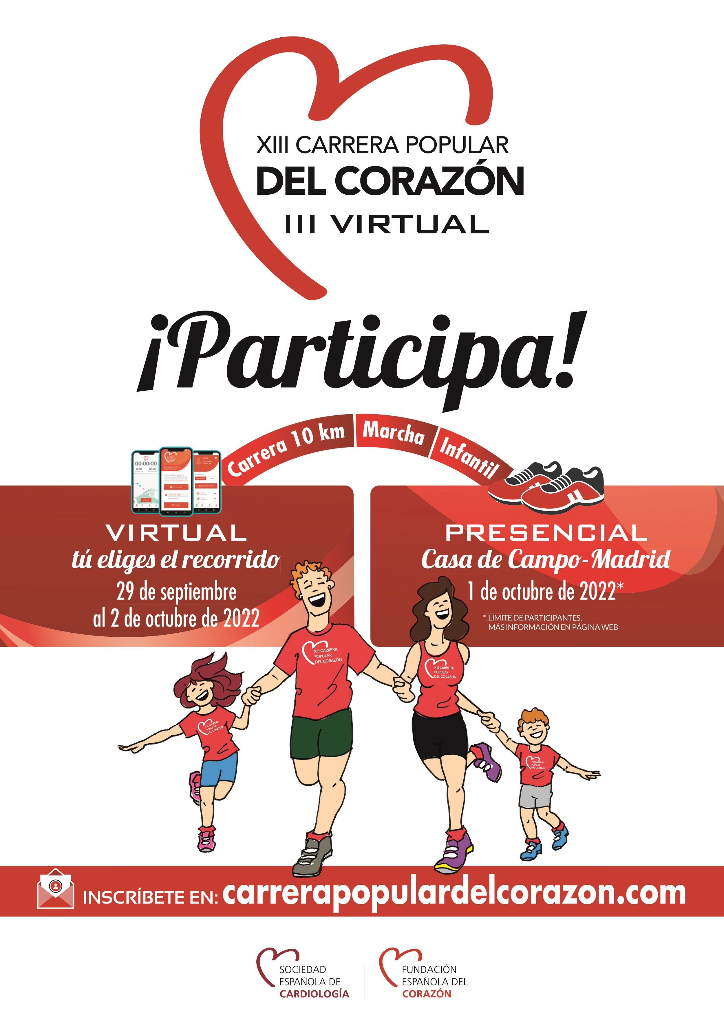 Cartel de la Carrera Popular del Corazón 2022.