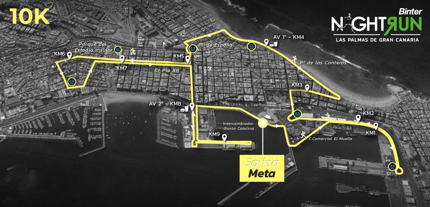 Recorrido 10K LPA Binter Night Run Recorrido 10K LPA Binter Night Run