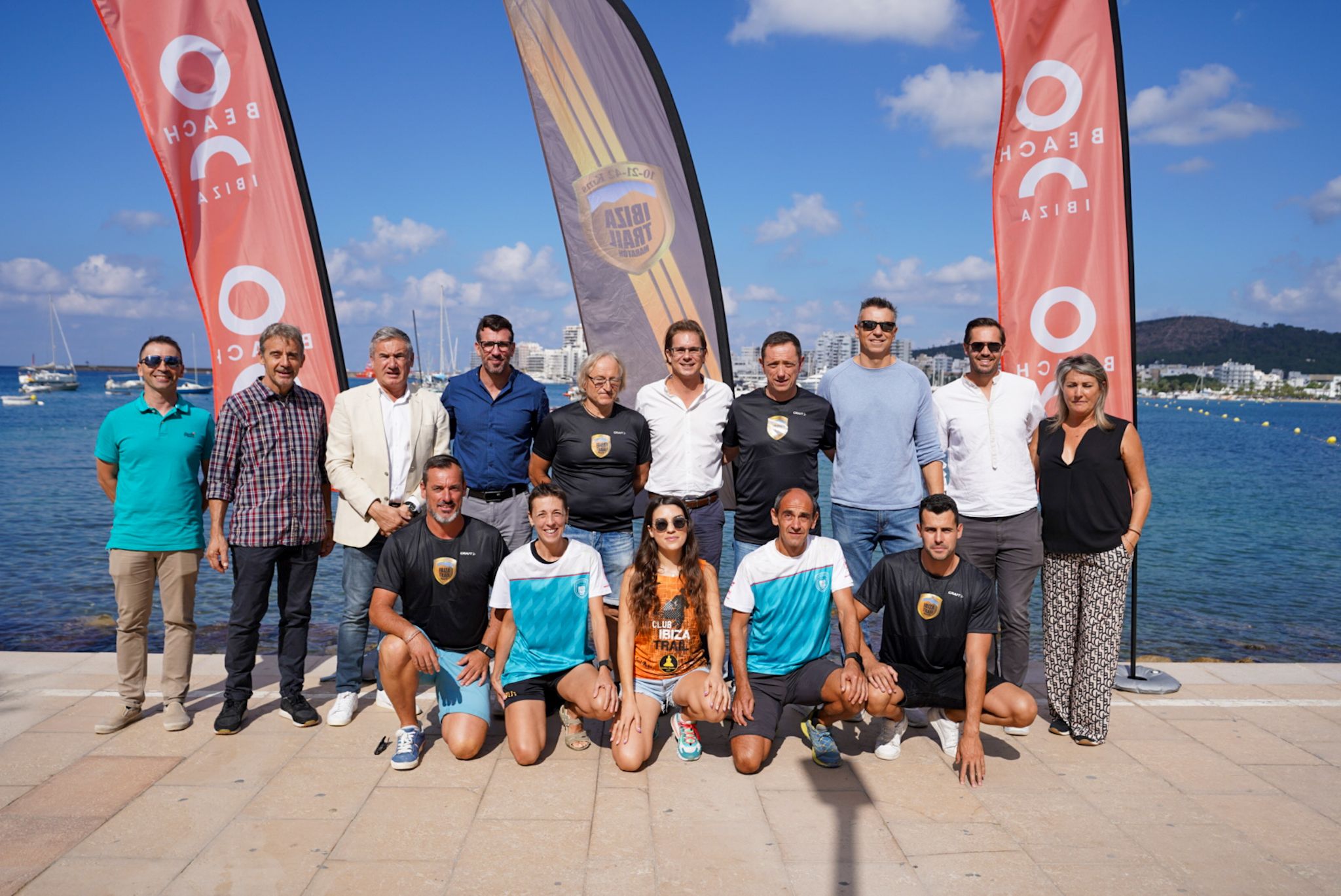 Los protagonistas de la presentación de Ibiza Trail Maratón 2022. IRENE AMARGO
