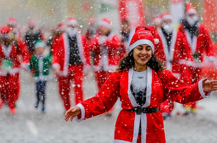 La Carrera de Papá Noel es perfecta para corredores de todas las edades y niveles.