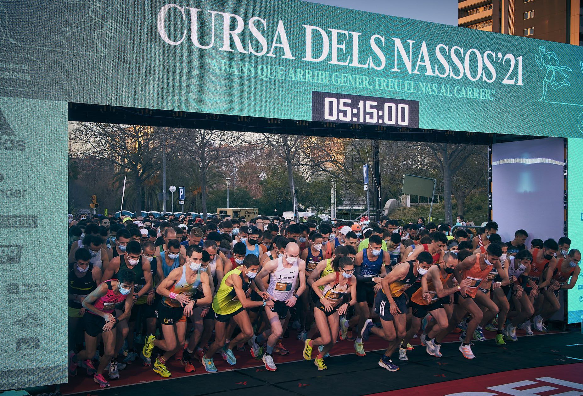 El 31 de diciembre la Cursa dels Nassos volverá a ser la gran fiesta del running con la que Barcelona despida el año. JOAN LÓPEZ i CASANOVES.