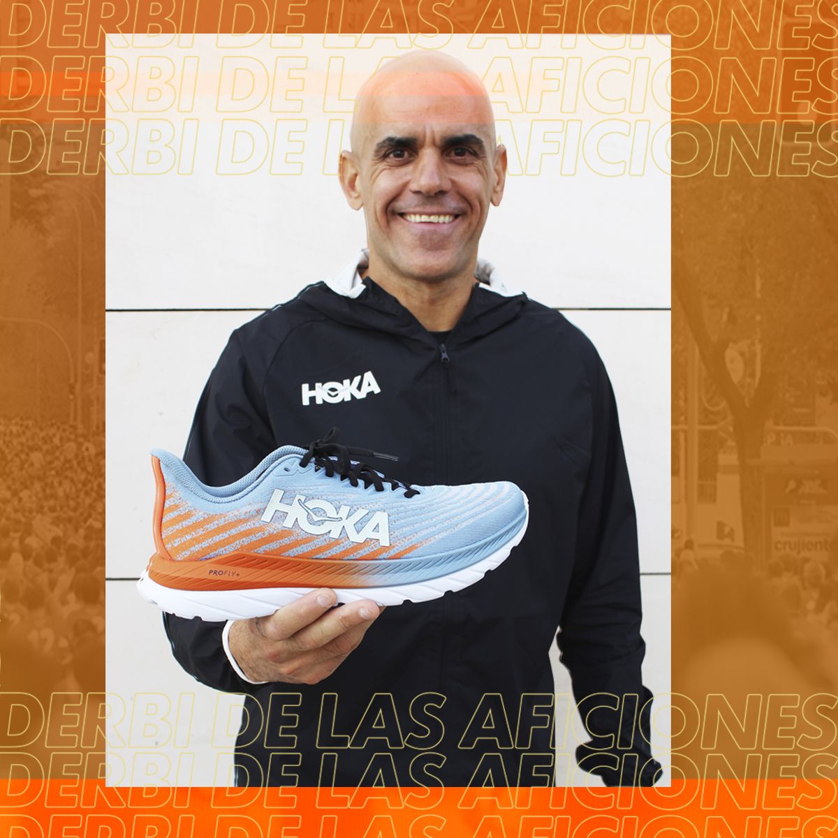 El domingo 13 de noviembre Reyes Estévez correrá El Derbi de las Aficiones como embajador de Hoka. El domingo 13 de noviembre Reyes Estévez correrá El Derbi de las Aficiones como embajador de Hoka.