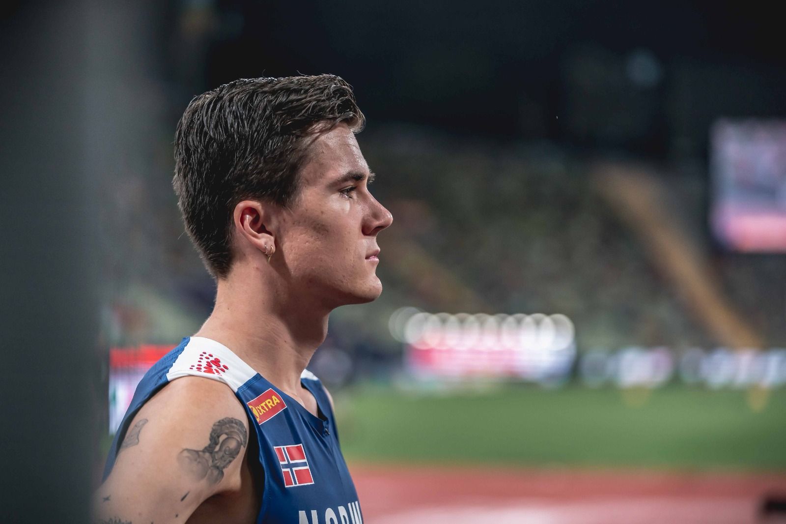 Jakob Ingebrigtsen afronta el 2024 con las dudas de una lesión en el tendón de Aquiles. VSM PHOTOEVENTS.