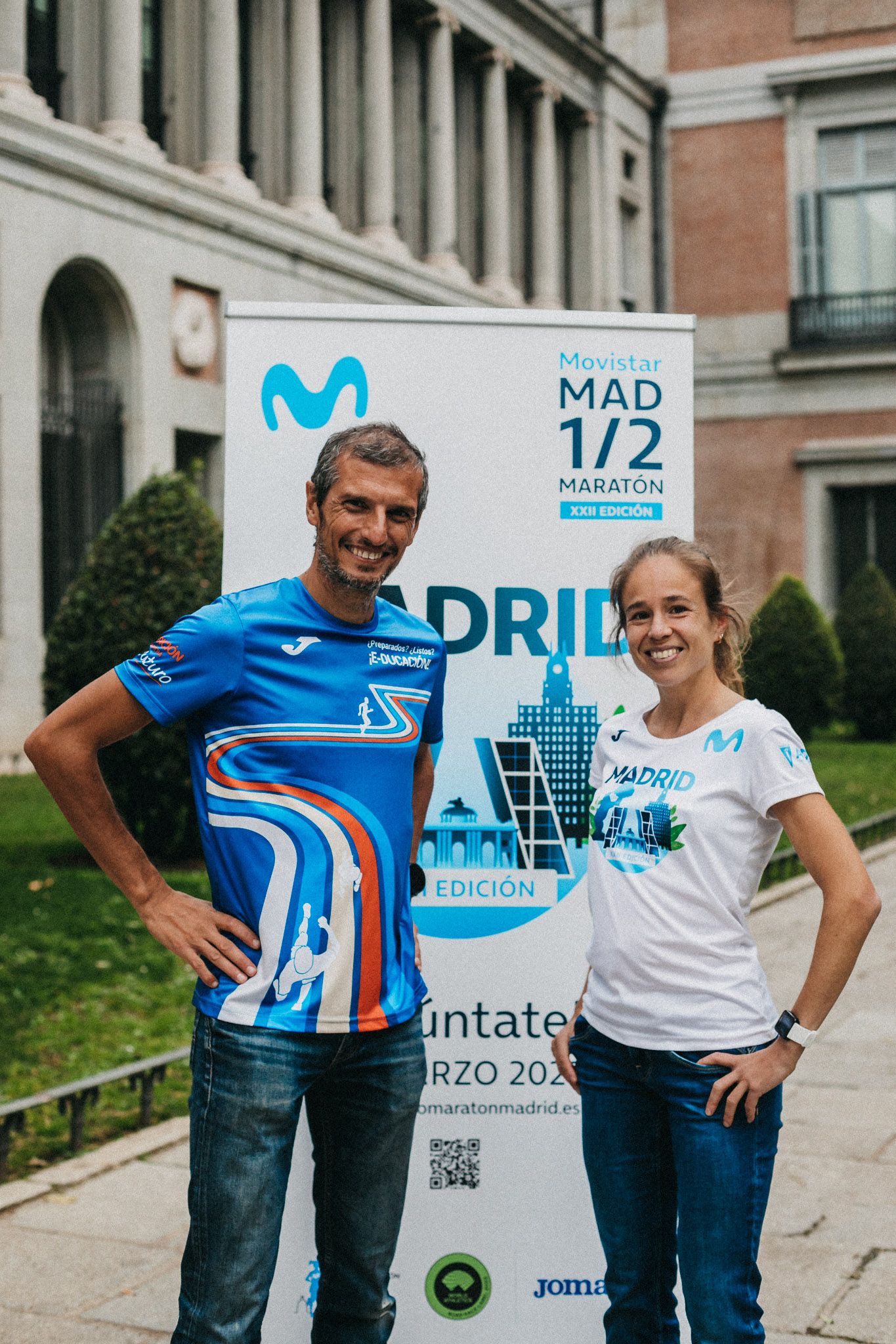 Presentadas las camisetas oficiales Joma del Movistar Madrid Medio Maratón y de la Carrera ProFuturo