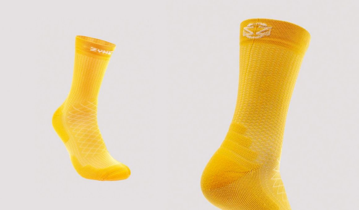 Detalle de los calcetines Dare de Zymetric.