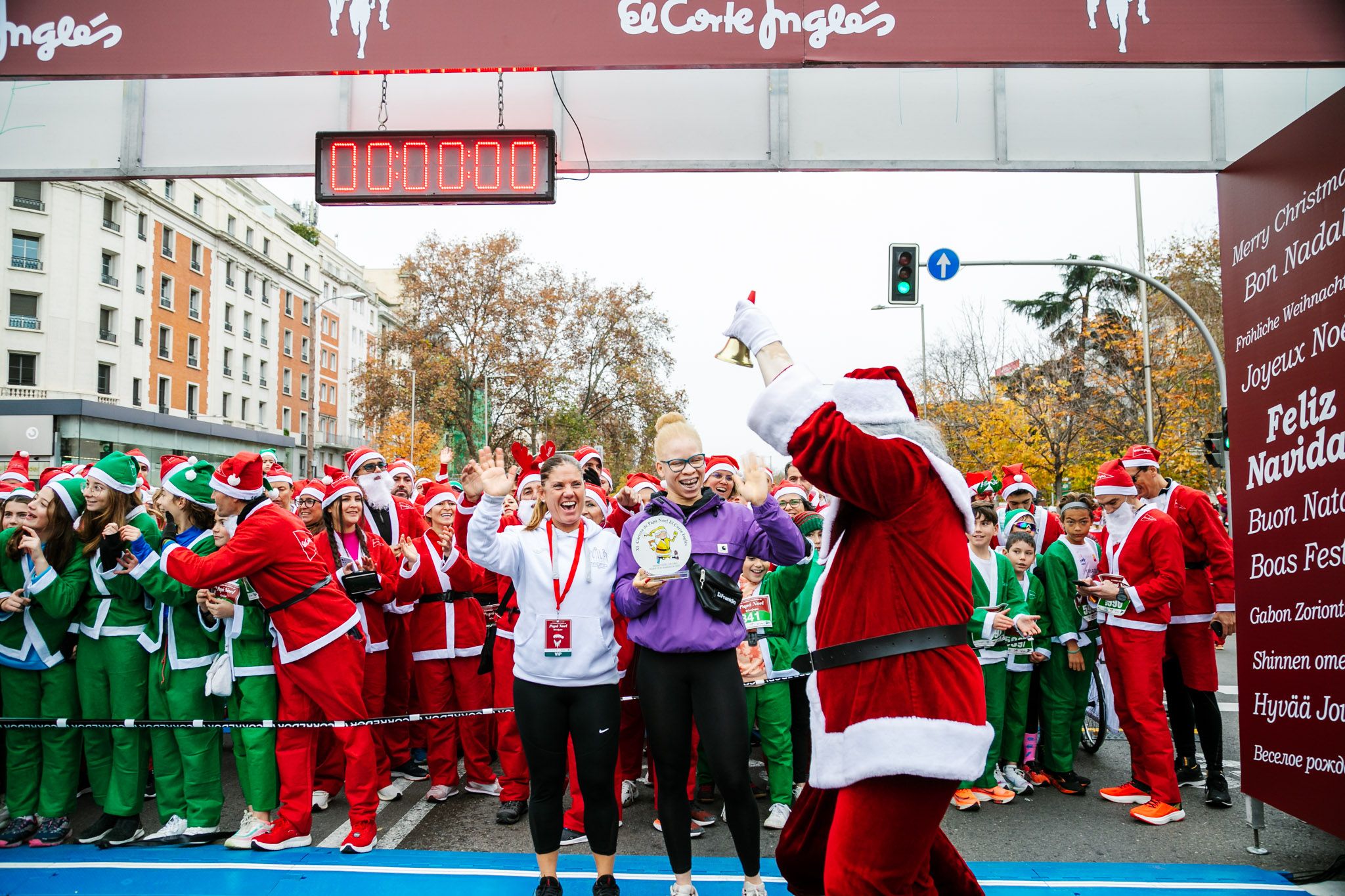 Las mejores fotos de la Carrera de Papá Noel El Corte Inglés 2022