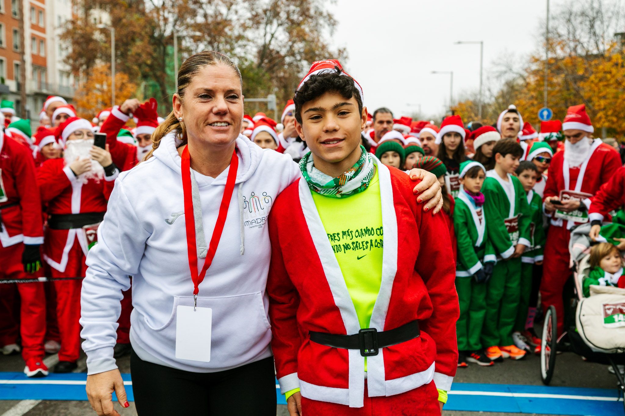 Las mejores fotos de la salida de la Carrera de Papá Noel El Corte Inglés 2022.